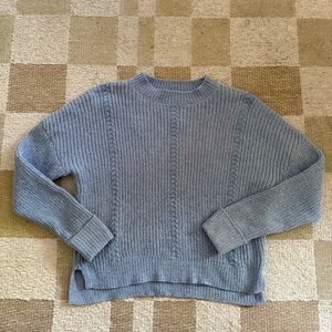 Soho Apparel Gray Cable Knit Sweater